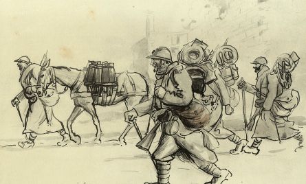 Dessin de Sem, Quelques dessins de guerre, 1915-1916